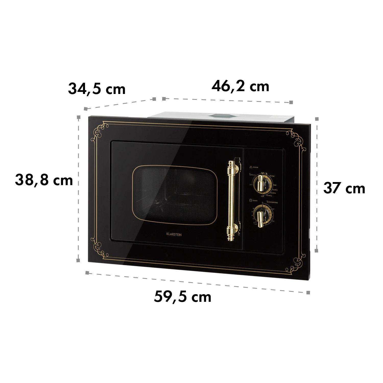 Victoria 20 Einbau-Mikrowelle, 20 L, 800 W, Grill: 1000 W, Schwarz 10 Victoria 20 Einbau-Mikrowelle, 20 L, 800 W, Grill: 1000 W, Schwarz – Bild 10