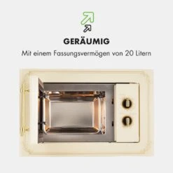Victoria 20 Einbau-Mikrowelle, 20 L, 800 W, Grill: 1000 W, Elfenbein -Haushaltsgeräte Rabatte 10032592 de 0007 logo