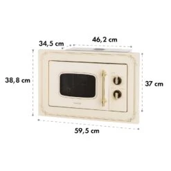 Victoria 20 Einbau-Mikrowelle, 20 L, 800 W, Grill: 1000 W, Elfenbein -Haushaltsgeräte Rabatte 10032592 yy 0010 logo