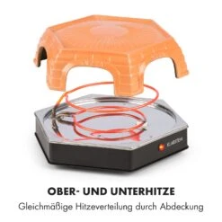 Capricciosa Pizzaofen 1500W Abdeckung Aus Terracotta Warmhaltefunktion -Haushaltsgeräte Rabatte 10032597 de 0007 logo