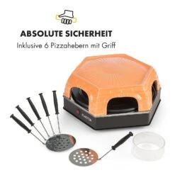 Capricciosa Pizzaofen 1500W Abdeckung Aus Terracotta Warmhaltefunktion -Haushaltsgeräte Rabatte 10032597 de 0008 logo