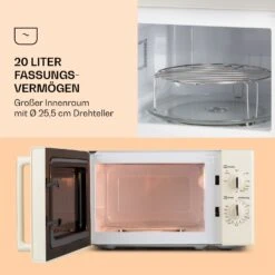 Caroline Mikrowellen-Grill 20 Ltr 700 W / 1000 W Ø 25,5cm Retro -Haushaltsgeräte Rabatte 10032641 de 0003 logo