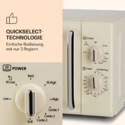 Caroline Mikrowellen-Grill 20 Ltr 700 W / 1000 W Ø 25,5cm Retro -Haushaltsgeräte Rabatte 10032641 de 0004 logo