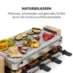 Prime-Rib Raclettegrill 8 Pers. 1500 W Natursteinplatte Edelstahl Holz -Haushaltsgeräte Rabatte 10032695 de 0003 logo