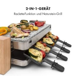 Prime-Rib Raclettegrill 8 Pers. 1500 W Natursteinplatte Edelstahl Holz -Haushaltsgeräte Rabatte 10032695 de 0004 logo