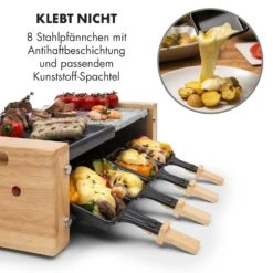 Chateaubriand Nuovo Raclette 1200W Aluminium / Stein 8 Personen Holz -Haushaltsgeräte Rabatte 10032729 de 0004 logo