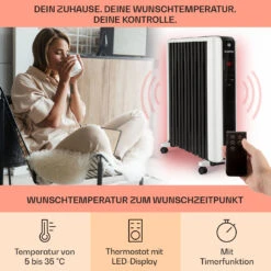 Thermaxx 2500 Ölradiator 2500W 5-35° C 24h-Timer Weiß/schwarz 12 Thermaxx 2500 Ölradiator 2500W 5-35° C 24h-Timer Weiß/schwarz -Haushaltsgeräte Rabatte 10032775 de 0003 usp
