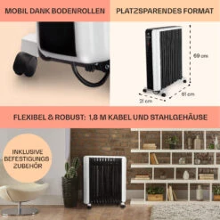 Thermaxx 2500 Ölradiator 2500W 5-35° C 24h-Timer Weiß/schwarz 15 Thermaxx 2500 Ölradiator 2500W 5-35° C 24h-Timer Weiß/schwarz -Haushaltsgeräte Rabatte 10032775 de 0006 usp
