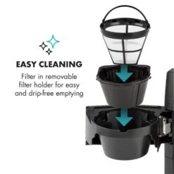 Aromatica II Kaffeemaschine, Mahlwerk, 1,25 L, Silber 15 Aromatica II Kaffeemaschine, Mahlwerk, 1,25 L, Silber -Haushaltsgeräte Rabatte 10032872 yy 0007 logo Klarstein Aromatica II Kaffeemaschine silber