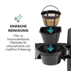 Aromatica II Set Kaffeemaschine, Mahlwerk, 1,25 L, Schwarz -Haushaltsgeräte Rabatte 10032874 de 0007 logo