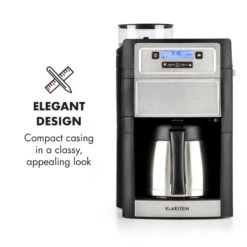 Aromatica II Thermo Kaffeemaschine, Mahlwerk, 1,25 L, Silber 13 Aromatica II Thermo Kaffeemaschine, Mahlwerk, 1,25 L, Silber -Haushaltsgeräte Rabatte 10032875 yy 0003 logo Klarstein Aromatica II Thermo Kaffeemaschine silber