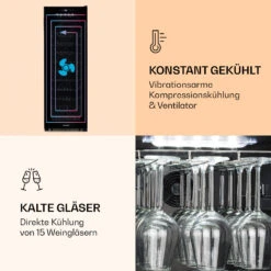 Bellevin 62 Weinkühlschrank 56 Flaschen 5-20°C EEC G -Haushaltsgeräte Rabatte 10032923 de 0005 logo