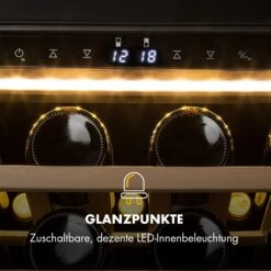 Barossa 77 Duo Weinkühlschrank 2 Zonen 191 L 77 Fl. Touch LED Schwarz -Haushaltsgeräte Rabatte 10032963 de 0008 logo