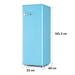 Irene XL Vollraumkühlschrank 240 Liter Retro-Design -Haushaltsgeräte Rabatte 10032979 yy 0006 logo freezer blue