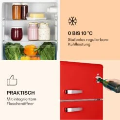 Irene Kühl- & Gefrierkombination 85 Liter Retro-Design -Haushaltsgeräte Rabatte 10032980 de 0003 logo