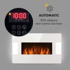Klarstein Belfort Light & Fire Elektrischer Kamin 1000/2000W Fernbedienung -Haushaltsgeräte Rabatte 10032997 yy 0007 logo Klarstein Belfort Light Fire Elektrischer Kamin