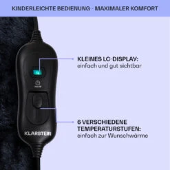 Dr. Watson SuperSoft Heizdecke 120 W 180 X 130 Cm Teddy-Plüsch -Haushaltsgeräte Rabatte 10033006 de 0006 usp