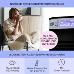 Hot Spot Slimcurve Heizgerät 80x40cm 40m² 2000W 5-40°C LED IP24 -Haushaltsgeräte Rabatte 10033017 de 0003 usp