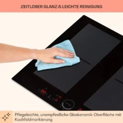 Delicatessa 60 Einbaukochfeld Induktion 4 Zonen 7000W Glaskeramik -Haushaltsgeräte Rabatte 10033021 de 0008 usp