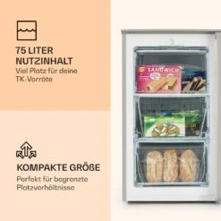 Garfield XL Gefrierschrank 4-Sterne 69L 80W Betriebsgeräusch: 41 DB -Haushaltsgeräte Rabatte 10033039 de 0003 logo