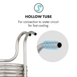 Chiller 12 Eintauchkühler Ø21,5 Cm 18 Schleifen 304 Edelstahl -Haushaltsgeräte Rabatte 10033082 yy 0004 logo Klarstein Chiller 12 Eintauchkuehler 18 Schleifen