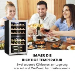 Vinamour 29 Duo Weinkühlschrank 2 Zonen 80L/29 Flaschen 5-22°C Touch -Haushaltsgeräte Rabatte 10033083 de 0004 logo