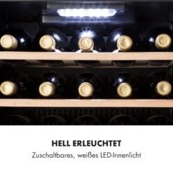 Vinamour 29 Duo Weinkühlschrank 2 Zonen 80L/29 Flaschen 5-22°C Touch -Haushaltsgeräte Rabatte 10033083 de 0008 logo