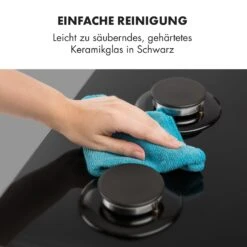 Ignito 4 Zonen Gaskochfeld 4-flammig Sabaf-Brenner Glaskeramik Schwarz -Haushaltsgeräte Rabatte 10033132 de 0008 logo