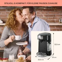 Baristomat 2-in-1-Heißgetränkeautomat Kaffee Tee Milchschaum 12 Baristomat 2-in-1-Heißgetränkeautomat Kaffee Tee Milchschaum -Haushaltsgeräte Rabatte 10033138 de 0005 usp