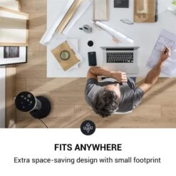 Heat Spike Turmheizgerät 1200/2200W 8h-Timer Thermostat Schwarz -Haushaltsgeräte Rabatte 10033141 yy 0003 logo oneConcept Heat Spike Turmheizgeraet schwarz