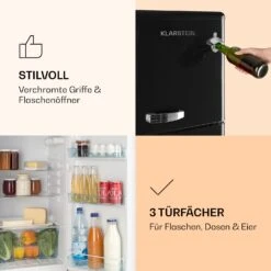 Audrey Kühl- & Gefrierkombination 97l/39l Retro-Look 2 Böden -Haushaltsgeräte Rabatte 10033192 de 0005 logo