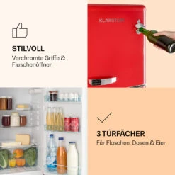 Audrey Kühl- & Gefrierkombination 97l/39l Retro-Look 2 Böden -Haushaltsgeräte Rabatte 10033193 de 0005 logo