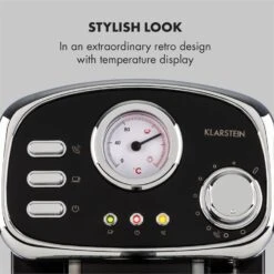 Espressionata Gusto Espressomaschine 1100W 15 Bar Druck Schwarz 11 Espressionata Gusto Espressomaschine 1100W 15 Bar Druck Schwarz -Haushaltsgeräte Rabatte 10033209 yy 0003 logo Klarstein Espressionata Gusto Espressomaschine