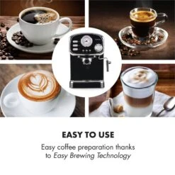 Espressionata Gusto Espressomaschine 1100W 15 Bar Druck Schwarz 12 Espressionata Gusto Espressomaschine 1100W 15 Bar Druck Schwarz -Haushaltsgeräte Rabatte 10033209 yy 0004 logo Klarstein Espressionata Gusto Espressomaschine