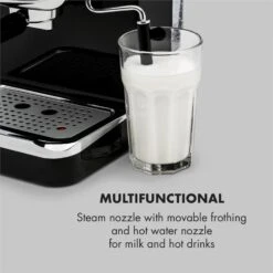 Espressionata Gusto Espressomaschine 1100W 15 Bar Druck Schwarz 15 Espressionata Gusto Espressomaschine 1100W 15 Bar Druck Schwarz -Haushaltsgeräte Rabatte 10033209 yy 0007 logo Klarstein Espressionata Gusto Espressomaschine