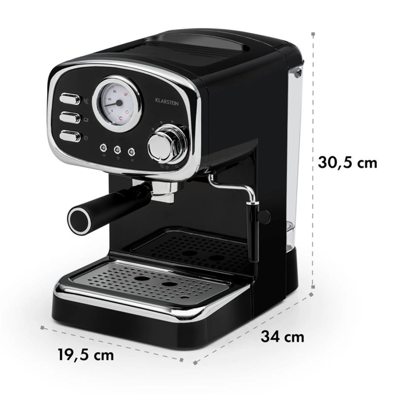 Espressionata Gusto Espressomaschine 1100W 15 Bar Druck Schwarz 9 Espressionata Gusto Espressomaschine 1100W 15 Bar Druck Schwarz – Bild 9