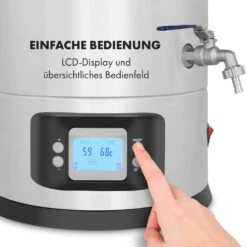 Maischfest Maischekessel 5 Teile 1500/3000W 30l LCD Edelstahl -Haushaltsgeräte Rabatte 10033340 de 0007 logo