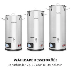 Maischfest Maischekessel 5 Teile 1500/3000W 35l LCD Edelstahl -Haushaltsgeräte Rabatte 10033341 de 0003 logo