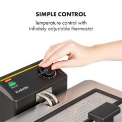 Family Fry Fritteuse 3000W Oil Drain Technology Edelstahl Silber -Haushaltsgeräte Rabatte 10033342 yy 0004 logo Klarstein Family Fry Fritteuse 3000W silber