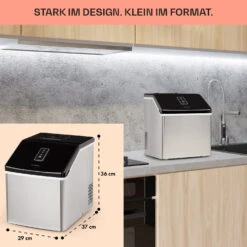 Clearcube Eiswürfelmaschine Klareis 13kg/24h Edelstahl Schwarz -Haushaltsgeräte Rabatte 10033350 de 0006 usp
