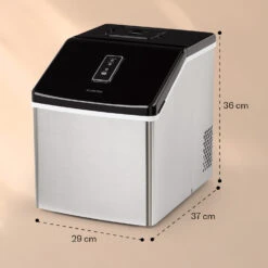 Clearcube Eiswürfelmaschine Klareis 13kg/24h Edelstahl Schwarz -Haushaltsgeräte Rabatte 10033350 yy 0011 dimensions