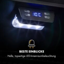 Beersafe 7XL Kühlschrank 242 Liter 5 Böden Panoramaglastür Edelstahl -Haushaltsgeräte Rabatte 10033436 de 0008 logo