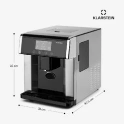 Eiszeit Eiswürfelmaschine Edelstahl 3 Eiswürfelgrößen Silber -Haushaltsgeräte Rabatte 10033478 yy 0011 dimensions