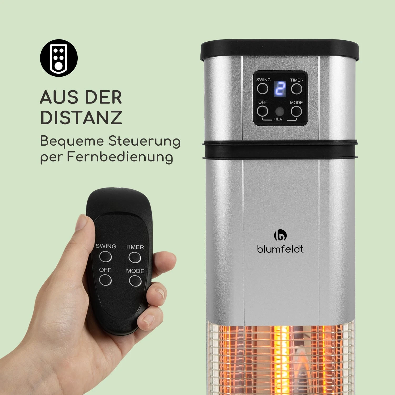 Heat Guru Plus Infrarot-Heizstrahler 2000W 3 Heizstufen Fernbedienung 8 Heat Guru Plus Infrarot-Heizstrahler 2000W 3 Heizstufen Fernbedienung – Bild 8