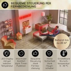 Cosmic Beam Plus XXL Infrarot-Heizstrahler 3000W IP44 Fernbedienung 10 Cosmic Beam Plus XXL Infrarot-Heizstrahler 3000W IP44 Fernbedienung -Haushaltsgeräte Rabatte 10033698 de 0003 usp