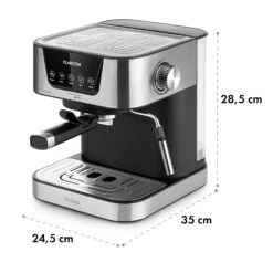 Arabica Espressomaschine 1050W 15 Bar 1,5l Touch-Bedienfeld Edelstahl -Haushaltsgeräte Rabatte 10033729 yy 0011 dimensions
