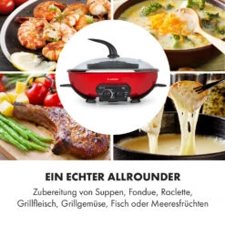 Szechuan Hot Pot Und Grillplatte 5l Vol. 1350 W, 600 W Rot -Haushaltsgeräte Rabatte 10033779 de 0005 logo