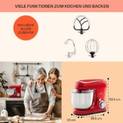 Bella Pico 2G Küchenmaschine 1300W 1,7PS 6 Stufen 5 Liter -Haushaltsgeräte Rabatte 10033801 de 0005 usp