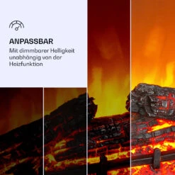 Lienz Elektrischer Kamin 1800W Steindekor Polystone Fernbedienung -Haushaltsgeräte Rabatte 10034122 de 0005 logo