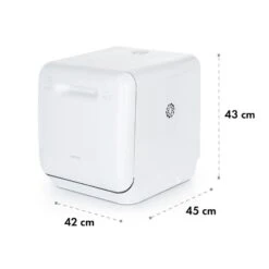 Aquatica Geschirrspüler Freistehend Installationsfrei 2 Gedecke 860W -Haushaltsgeräte Rabatte 10034126 yy 0010 logo Klarstein Aquatica Geschirrspueler weiss